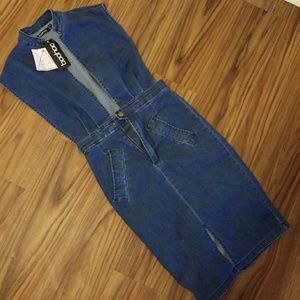 Boohoo denim dress